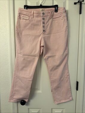 Universal Thread Straight-Leg Jeans in Light Pink